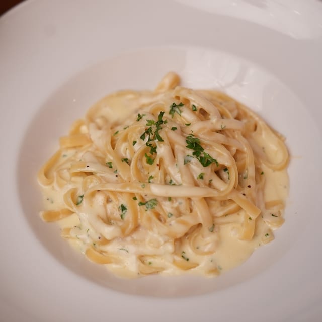 Fettuccine Alfredo.